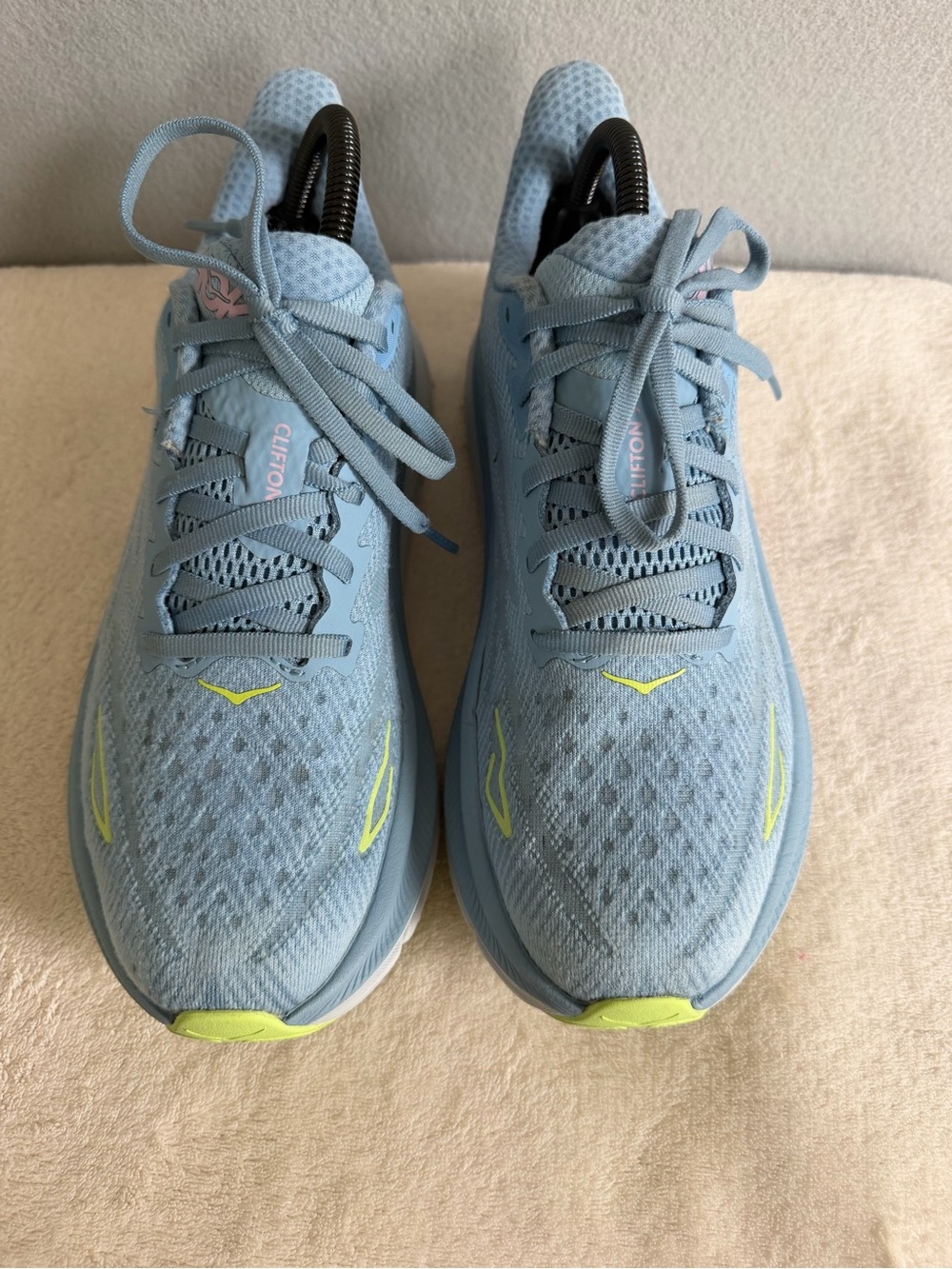 Hoka One One Clifton 9 1127896-DNK Athletic Sneaker Women's s8.5 Blue Knit Sport - Picture 9 of 10